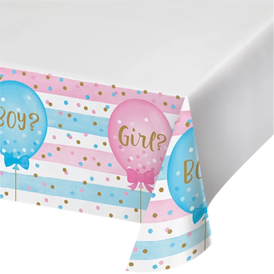 Balloon Agencies Gender Reveal - Boy Or Girl Table Cover Baby Gender Reveal