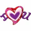 Not Specified Large Heart Shape Valentines's Day Balloon / Bouquet Send Balloons