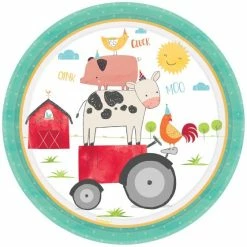 Balloon Agencies Barnyard Birthday Dinner Plates 8pk
