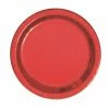 Meteor Metallic Red Snack Paper Plates Pk8