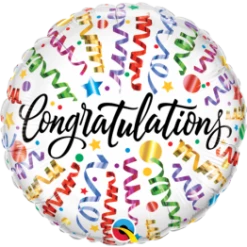 Not Specified Congratulations Streamers Balloon / Bouquet Send Balloons