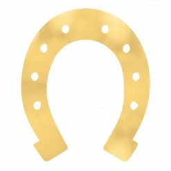 Balloon Agencies Horseshoes Cutouts Metallic Gold Melbourne Cup