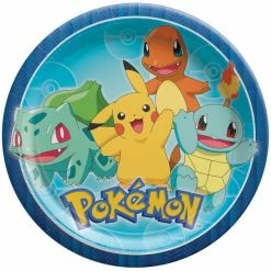 Balloon Agencies Pokemon Paper Plates 8pk Plates - Printed