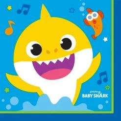 Balloon Agencies Baby Shark Lunch Napkins |16pk Napkins - Printed