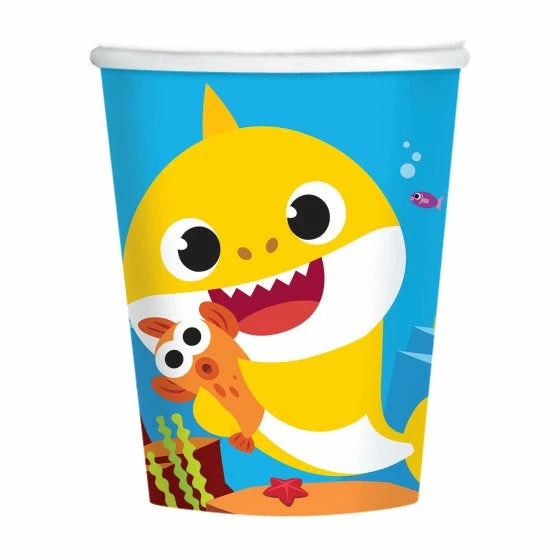 Balloon Agencies Cups - Printed Baby Shark Paper Cups 8pk