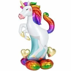 Balloon Agencies Unicorn And Hearts Balloon |Air Filled