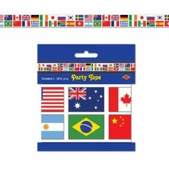 Balloon Agencies International Flags Party Banner Tape