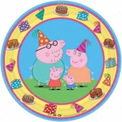 Balloon Agencies Peppa Pig 17cm Round Plates | 8pk