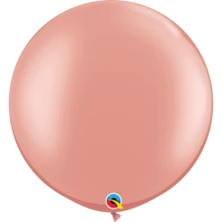 Not Specified Round Rose Gold Balloon 90cm Latex Balloons - 35" (90cm)