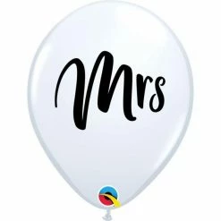 Not Specified Printed Balloons Mrs Balloons - Singles Or Packs - Helium Filled Or Flat