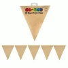 Oceana International Brown Eco Flag Bunting 30pk Eco Friendly & Wooden Supplies