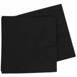 Five Star Black Napkins | Dinner Napkins | Premium Pk40 Napkins - Dinner