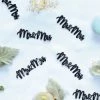 Five Star Scatters Black MR & MRS Confetti - Jumbo Pk20