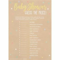 Balloon Agencies Guess The Price Baby Shower Game