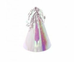 Five Star Iridescent Party Hats With Tassel Pk10