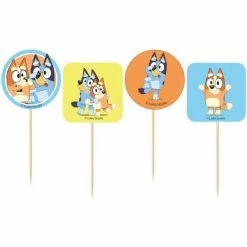 Balloon Agencies Bluey Cupcake Picks 24pk