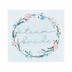 Balloon Agencies Team Bride Napkins - Floral