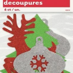 Party Planet Christmas Cutouts Glittered