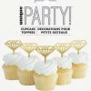 Meteor Diamond Ring Acrylic Cupcake Toppers 5pcs Hens Night / Bridal Shower