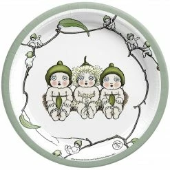 Balloon Agencies Baby Shower Gumnut Baby Paper Plates 23cm 8pk