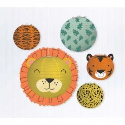 Balloon Agencies Jungle Paper Lanterns 5pk Jungle / Safari