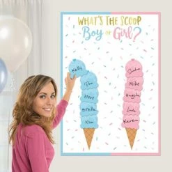 Balloon Agencies Baby Gender Reveal Gender Reveal Gender Tally Game
