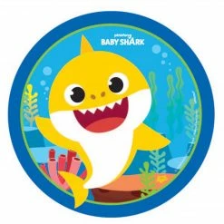 Balloon Agencies Baby Shark Snack Plates 17cm 8pk
