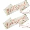 Balloon Agencies Sashes, Tiaras & Badges Bridesmaid Rose Gold Foiled Sashes | 2pk