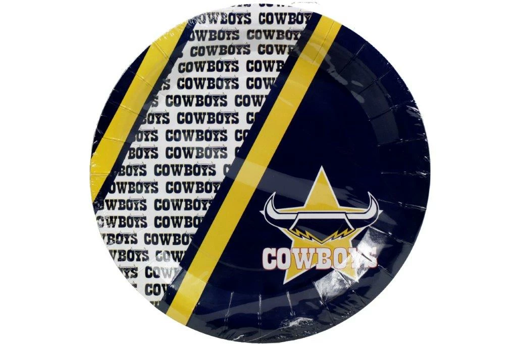 Oceana International Cowboys NRL Paper Plates Pack Of 6
