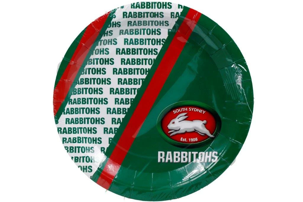 Oceana International Rabbitohs NRL Plates Pack Of 6 NRL | Football