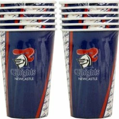 Oceana International Newcastle Knights NRL Paper Cups Pack Of 6 NRL | Football