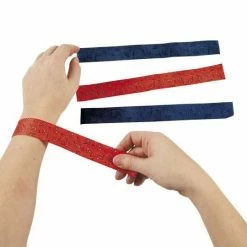 Not Specified Cowboy Bandana Print Slap Bracelets PK 12 Western / Cowboy