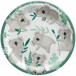 Balloon Agencies Koala Dinner Plates | 23cm |8pk Plates - Printed