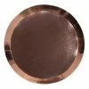 Five Star Metallic Rose Gold Paper Plates | Round | Snack | Pk10