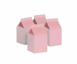 Five Star Pastel Pink Milk Box Pk10