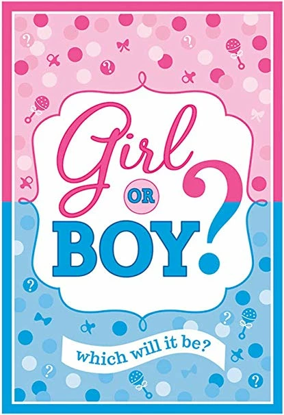 Balloon Agencies Girl Or Boy Invitation Pk8