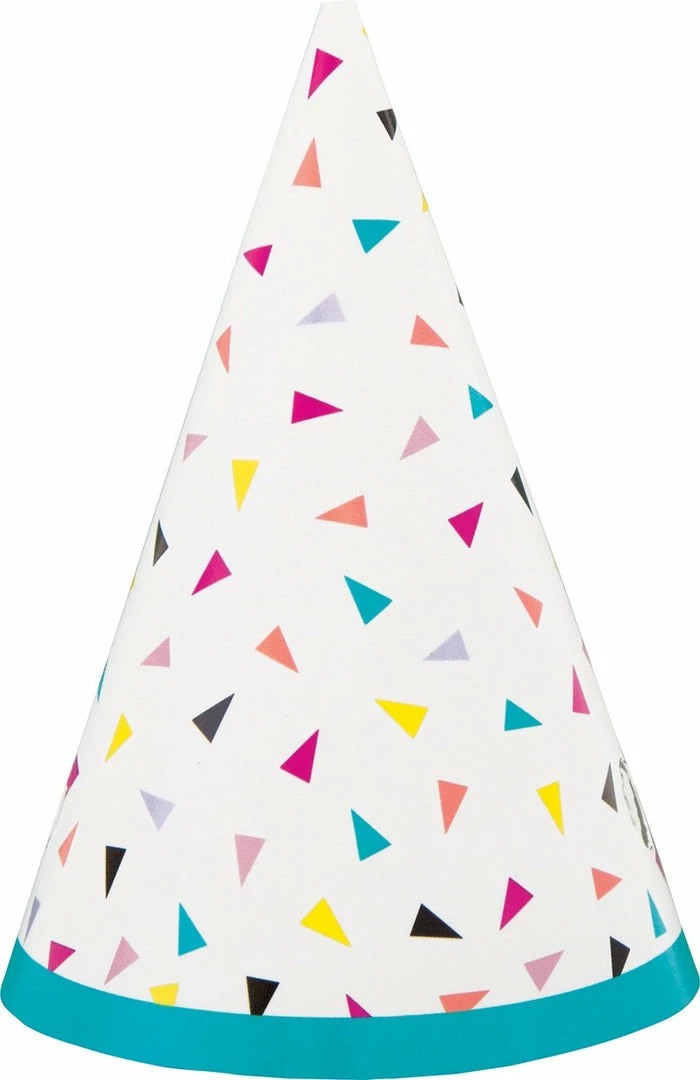 Meteor Mini Confetti Party Hats 8pk