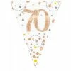 Alpen Birthday Banners & Bunting Rose Gold Sparkling Bunting | 70th Birthday