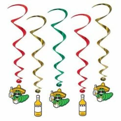 Balloon Agencies Mexican / Fiesta Mexican Worm & Tequila Hanging Decorations