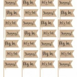 Balloon Agencies Paper Flag Picks | Assorted | 15pk