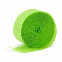 Alpen Lime Green Streamers - Crepe Paper