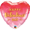 Not Specified Happy Valentines Day Balloon Ombre - Bouquet Or Single Send Balloons