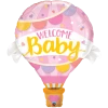 Party Planet Send Balloons Welcome Baby Balloon Pink | Hot Air Balloon