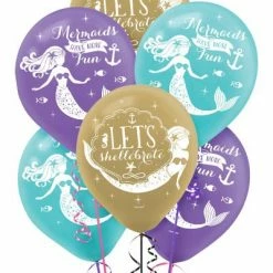 Balloon Agencies Mermaid Balloons / Lets Shellebrate Pack 6