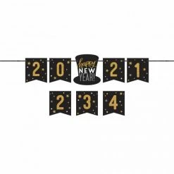 Balloon Agencies Happy New Year Personalized Banner Kit New Years Eve