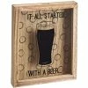 Miscellaneous Fathers Day Gift - Beer Bottle Cap Collection Frame Glasses & Gifts