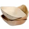Alpen Eco Friendly & Wooden Supplies Biodegradable Bowls Square| Palm Leaf | 5 Inch | Pk 10