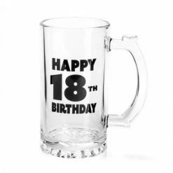MDI 18th Birthday Glass Beer Stein Glasses & Gifts