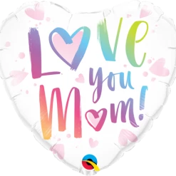 Party Planet Love You Mum Colourful Balloon - Bouquet Send Balloons