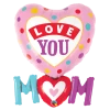 Party Planet Love You Mum Balloon Shape